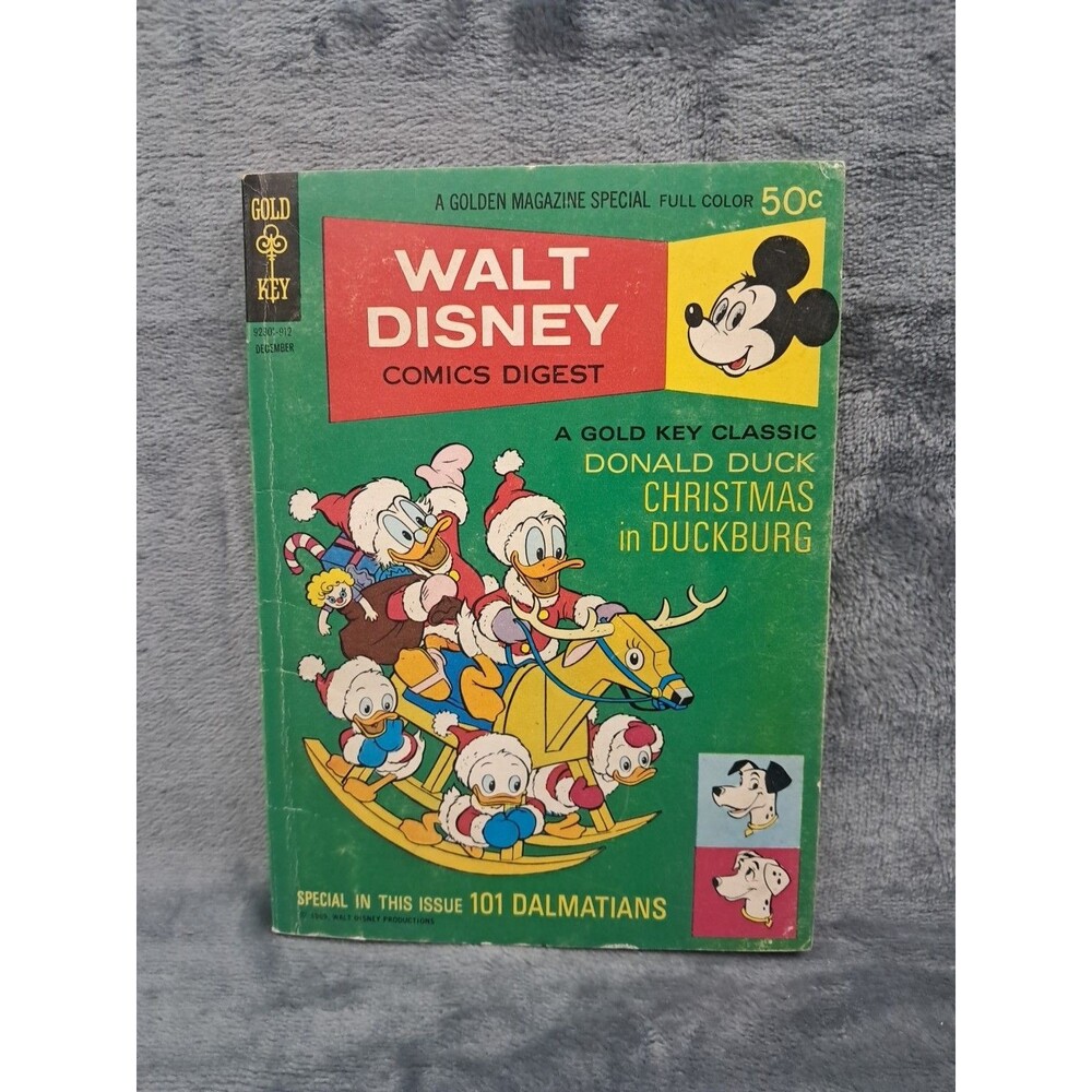 Walt Disney Comics Digest #18 Gold Key Comics 1969 Donald Duck Christmas in Duck